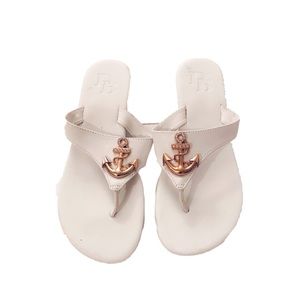 White/Gold Sandals